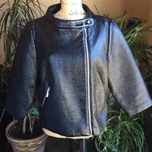 Relativity Polyurethane Faux Leather Jacket Sz 14